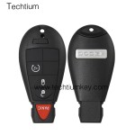 with DODGE LOGO 3+1 button remote key shell for Chrysler/Dodge/Jeep