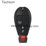 NO LOGO 3+1 button remote key shell for Chrysler/Dodge/Jeep