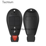 with JEEP LOGO 2+1 button remote key shell for Chrysler/Dodge/Jeep