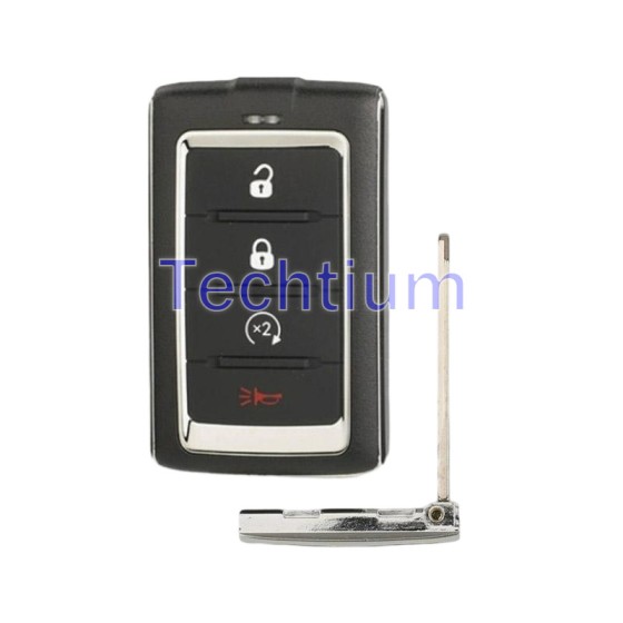 433Mhz 4A chip M3NWXF0B1 PN: 685169738AA 3+1 button remote key for Jeep Grand Wagoneer