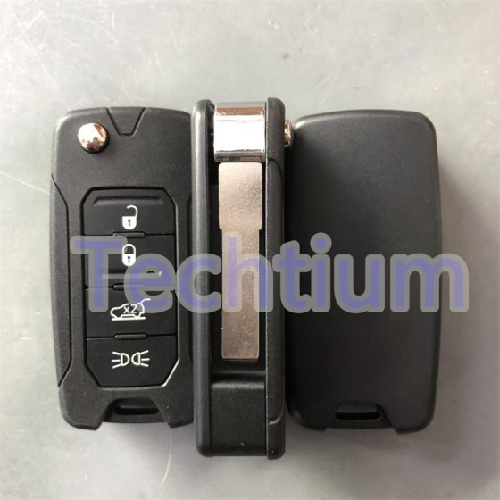 433Mhz MQB48 chip 2ADFTFI5AM433TX 4  button remote key for 2015 - 2019 Jeep Renegade Fiat 500X