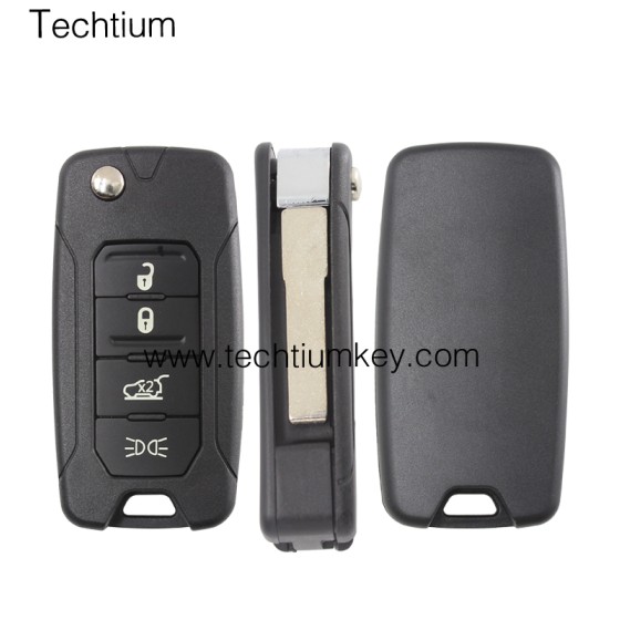 433Mhz MQB48 chip 2ADFTFI5AM433TX 4  button remote key for 2015 - 2019 Jeep Renegade Fiat 500X