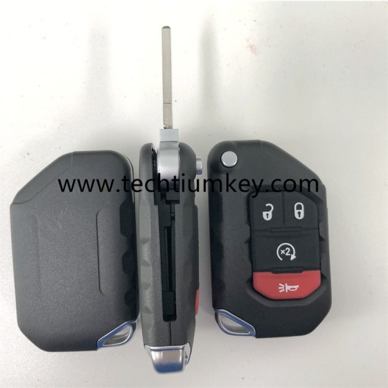 433Mhz 4A chip FCCID:OHT1130261 Keyless 3+1  button remote key for Jeep Wrangler 2018-2022