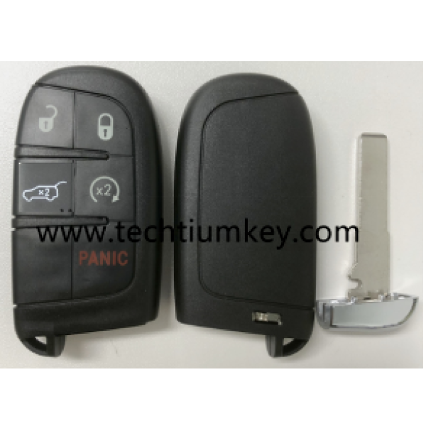 433Mhz 4A chip FCC:M3N-40821302 4+1  button remote key for 2017-2021 Jeep Compass