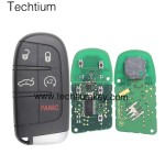 433Mhz 46 chip FCC:M3N40821302 keyless 4+1 button remote key for Chrysler 2011-2017, Dodge 2011-2017