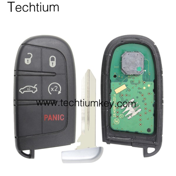 433Mhz 46 chip FCC:M3N40821302 keyless 4+1 button remote key for Jeep 2014-2018