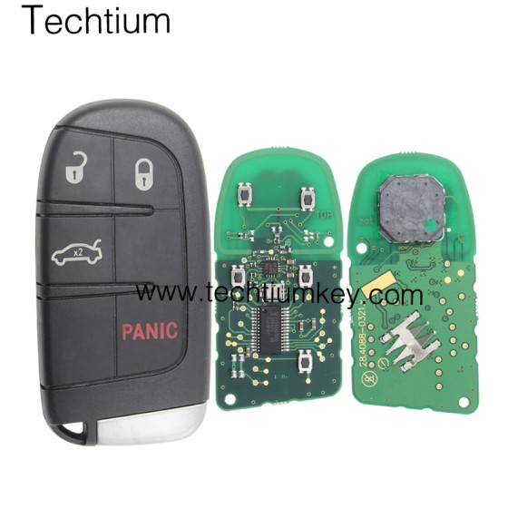 433Mhz 46 chip FCC:M3N40821302 keyless 3+1 button remote key for Chrysler 2011-2017, Dodge 2011-2017