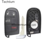 433Mhz 46 chip FCC:M3N40821302 keyless 3+1 button remote key for Jeep 2014-2018