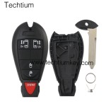 433Mhz ID46&7953 Chip FCC:5026591AK IYZ-C01C/M3N5WY783X keyless 4+1 button remote key for Chrylser,Jeep,Dodge