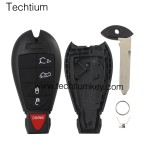 433Mhz ID46&7953 Chip FCC:5026591AK IYZ-C01C/M3N5WY783X keyless 4+1 button remote key for Chrylser,Jeep,Dodge