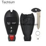 433Mhz ID46&7953 Chip FCC:5026591AK IYZ-C01C/M3N5WY783X keyless 4+1 button remote key for Chrylser,Jeep,Dodge