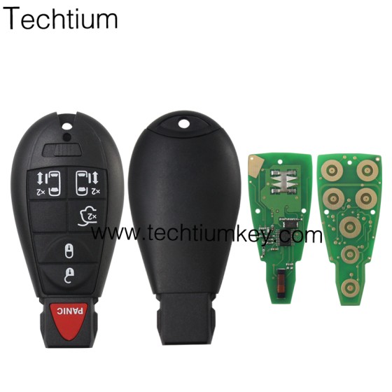 433Mhz 7961&4A Chip FCCID: GQ4-53T 5+1  button remote key for Chrylser,Jeep,Dodge