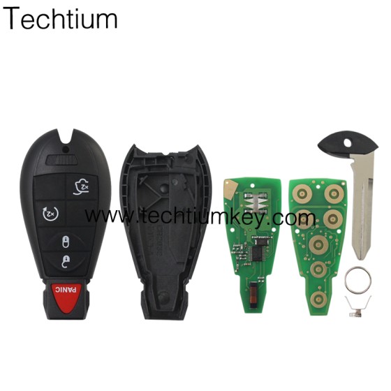 433Mhz 7961&4A Chip FCCID: GQ4-53T 4+1  button remote key for Chrylser,Jeep,Dodge