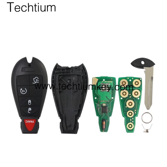 433Mhz 7961&4A Chip FCCID: GQ4-53T 4+1  button remote key for Chrylser,Jeep,Dodge