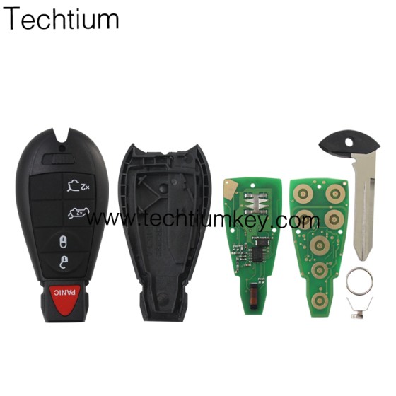 433Mhz 7961&4A Chip FCCID: GQ4-53T 4+1  button remote key for Chrylser,Jeep,Dodge