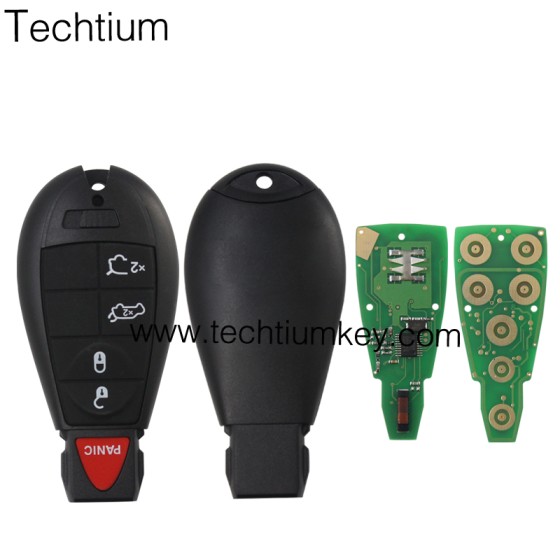 433Mhz 7961&4A Chip FCCID: GQ4-53T 4+1  button remote key for Chrylser,Jeep,Dodge