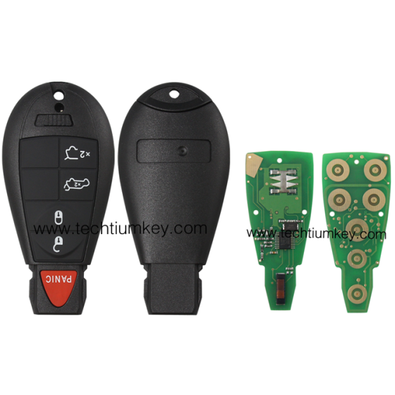 433Mhz 7961&4A Chip FCCID: GQ4-53T 4+1  button remote key for Chrylser,Jeep,Dodge