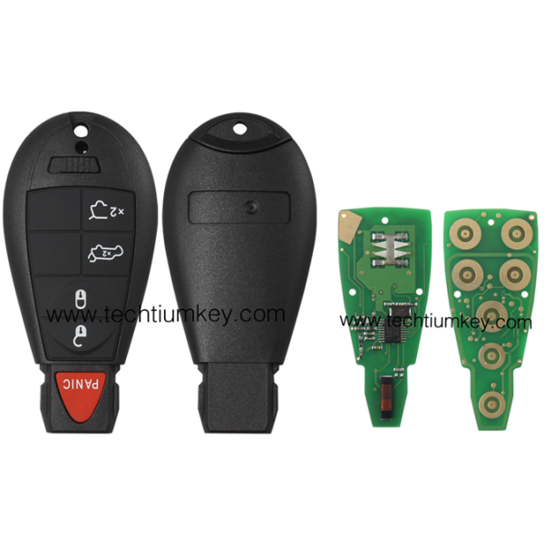 433Mhz 7961&4A Chip FCCID: GQ4-53T 4+1  button remote key for Chrylser,Jeep,Dodge