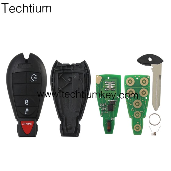 433Mhz 7961&4A Chip FCCID: GQ4-53T 3+1  button remote key for Chrylser,Jeep,Dodge