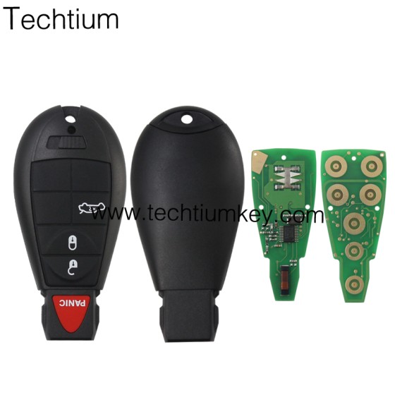 433Mhz 7961&4A Chip FCCID: GQ4-53T 3+1  button remote key for Chrylser,Jeep,Dodge