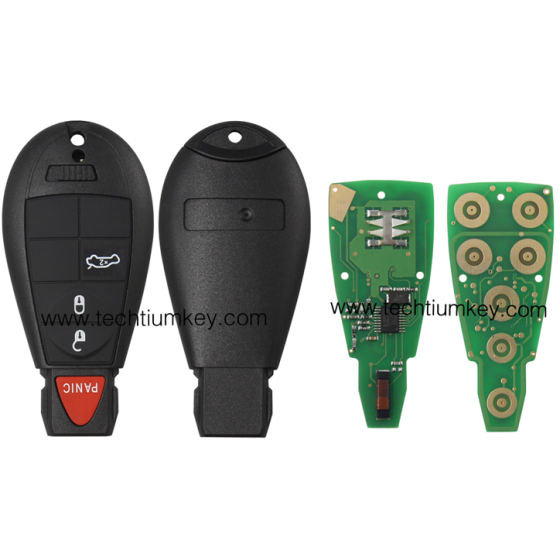 433Mhz 7961&4A Chip FCCID: GQ4-53T 3+1  button remote key for Chrylser,Jeep,Dodge
