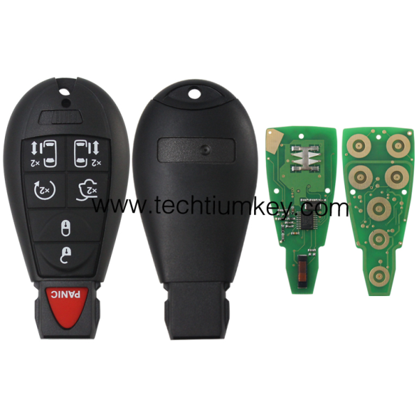 433Mhz 7961&46 Chip FCCID: GQ4-53T 6+1  button remote key for Chrylser,Jeep,Dodge
