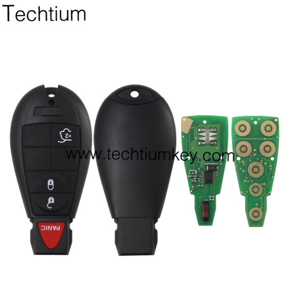 433Mhz 7961&46 Chip FCCID: GQ4-53T 3+1  button remote key for Chrylser,Jeep,Dodge