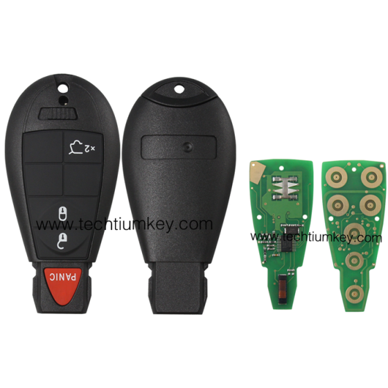 433Mhz 7961&46 Chip FCCID: GQ4-53T 3+1  button remote key for Chrylser,Jeep,Dodge