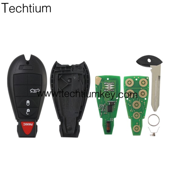 433Mhz 7961&46 Chip FCCID: GQ4-53T 3+1  button remote key for Chrylser,Jeep,Dodge