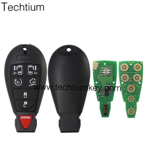 433Mhz 7941&46 Chip FCCID: M3N5WY783X IYZ-C01C 6+1  button remote key for Chrylser,Jeep,Dodge