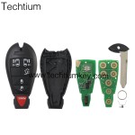 433Mhz 7941&46 Chip FCCID: M3N5WY783X IYZ-C01C 5+1  button remote key for Chrylser,Jeep,Dodge