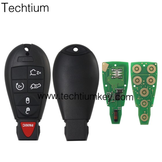 433Mhz 7941&46 Chip FCCID: M3N5WY783X IYZ-C01C 5+1  button remote key for Chrylser,Jeep,Dodge
