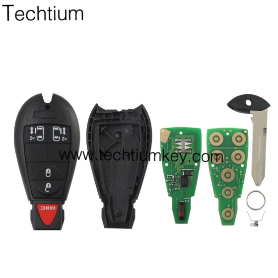 433Mhz 7941&46 Chip FCCID: M3N5WY783X IYZ-C01C 4+1  button remote key for Chrylser,Jeep,Dodge