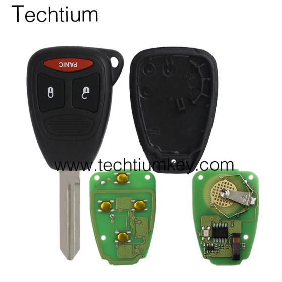 315Mhz KOBDT04A Llave remota de 2+1 botones para Chrylser