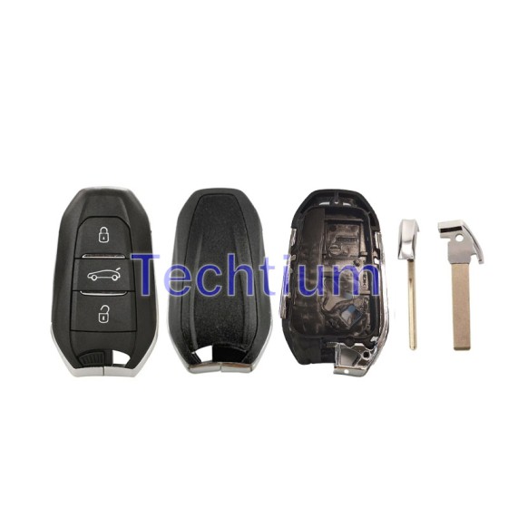 HU83/407 blade Trunk button (New style) Boîtier de clé à distance bouton 3 pour Citroen,Peugeot,DS
