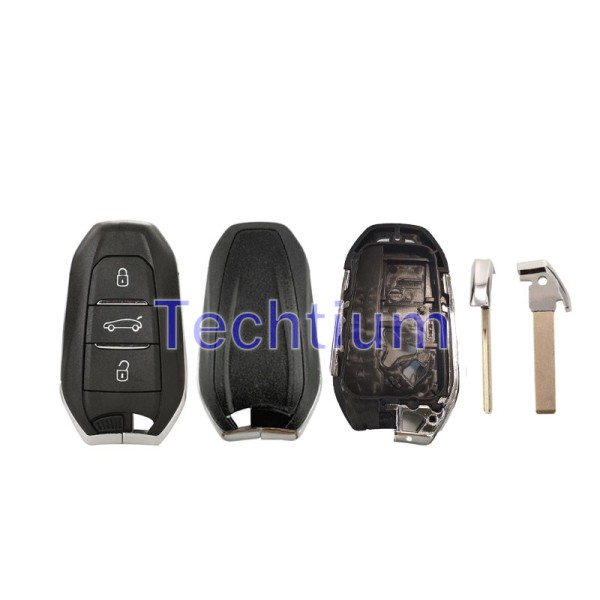 HU83/407 blade Trunk button (New style) 3 button remote key shell for Citroen,Peugeot,DS