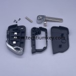 without battery place, 407/HU83 blade Light button 3 button remote key shell for Citroen