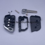 with battery place, 407/HU83 blade truck button 3 button remote key shell for Citroen