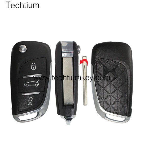 407 blade 3 button remote key shell for Citroen DS