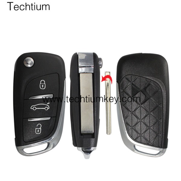 407 blade 3 button remote key shell for Citroen DS