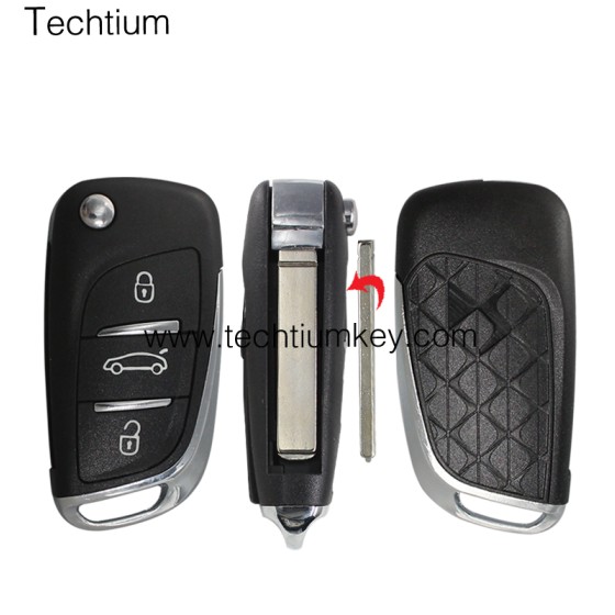 307 blade 3 button remote key shell for Citroen DS