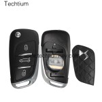 206 blade 3 button remote key shell for Citroen DS