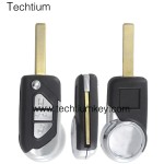 407 blade 3 button remote key shell for Citroen