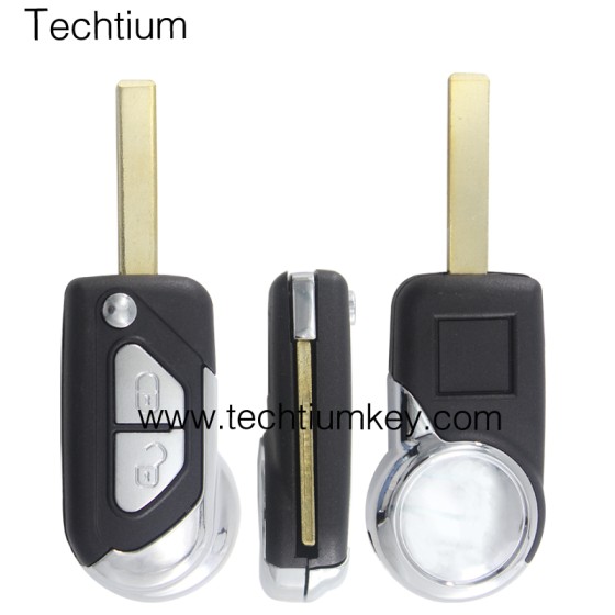 407 blade 2 button remote key shell for Citroen