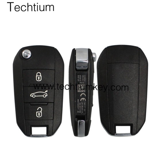 407 blade Truck button 3 button remote key shell for Citroen