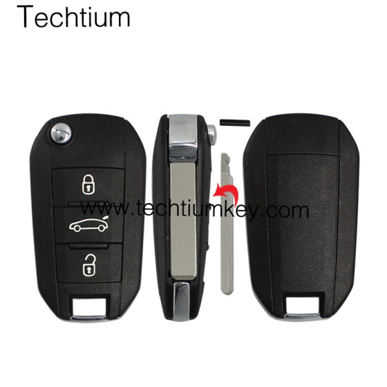 307 blade Truck button 3 button remote key shell for Citroen