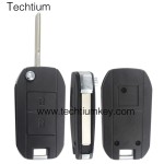 407(HU83)blade 2 button remote key shell for Citroen