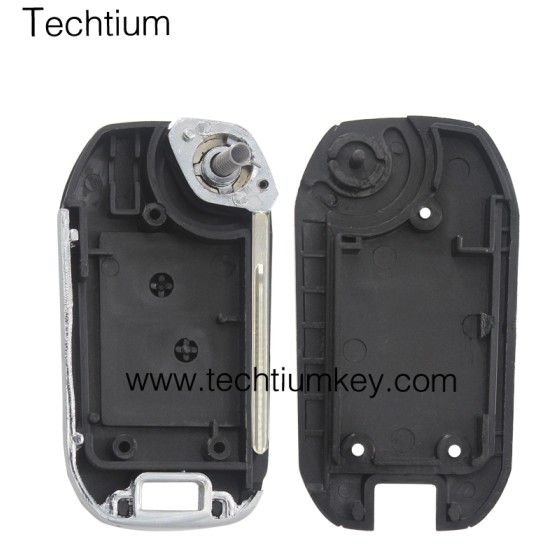 407(HU83)blade 2 button remote key shell for Citroen