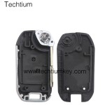 206(NE73) blade 2 button remote key shell for Citroen