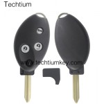 SX9(TOY43) 3 button remote key shell for Citroen C-Quatre